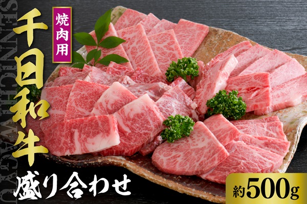 ０５　千日和牛焼肉用盛り合わせ 約500g(山形牛)